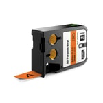 DYMO 1868767 XTL tape vinyl zwart op oranje 19mm (origineel)