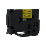 Brother TZe-S641 - 8m zwart op geel / gelamineerd tape / extra klevend / 18mm (huismerk)