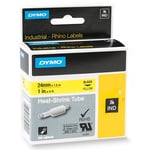 DYMO 1805444 IND Rhino tape krimpkous zwart op geel 24mm (origineel)
