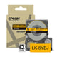 Epson LK-6YBJ matte tape zwart op geel 24 mm (origineel) | EPSC53S672076