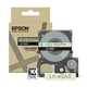 Epson LK-4GAS tape grijs op groen 12 mm (origineel) | EPSLK-4GAS