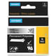 DYMO 1805441 IND Rhino tape permanent polyester zwart op metallic 6mm (origineel) | DYM1805441
