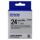 Epson LK-6SBE matte tape zwart op zilver 24mm (origineel) | EPSLK-6SBE