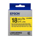 Epson LK-5YBVN tape zwart op geel 18 mm (origineel) | EPSC53S655028