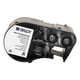 Brady M4C-375-595-WT-BK tape vinyl zwart op wit | 9,53 mm x 7,62 m (origineel) | BRAM4C-375-595-WT-BK