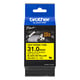 Brother HSe-661E krimpkous tape zwart op geel | 31 mm x 1,5 m (origineel) | BROHSE-661E