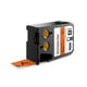 DYMO 1868768 XTL tape vinyl zwart op oranje 24mm (origineel) | DYM1868768