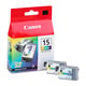 Goedkope Canon BCI-15C (2) voor uw printer bestellen bij Tonershop? Al 15 jaar de goedkoopste voor al uw inktpatronen en toner cartridges &starf; snelle levering &starf; | CANBCI15CL