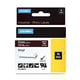 DYMO 1805412 IND Rhino tape vinyl wit op bruin 12mm (origineel) | DYM1805412
