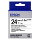 Epson LK-6WB2 magnetische tape zwart op wit 24mm (origineel) | EPSC53S656003