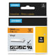 DYMO 1805427 IND Rhino tape vinyl zwart op oranje 24mm (origineel) | DYM1805427