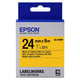 Epson LK-6YBP tape zwart op pastel geel 24mm (origineel) | EPSC53S656005