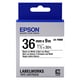 Epson LK-7WBN standaard tape zwart op wit 36mm (origineel) | EPSC53S657006