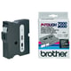 Brother TX-355 tape wit op zwart 24mm x 15m (origineel) | BROTX355