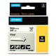 DYMO S0718580 / 18443 IND Rhino tape vinyl zwart op wit 9mm (origineel)