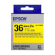 Epson LK-7YBVN tape zwart op geel 36 mm (origineel) | EPSC53S657013