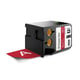 DYMO 1868765 XTL tape vinyl wit op rood 54mm (origineel) | DYM1868765