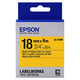 Epson LK-5YBP tape zwart op pastel geel 18mm (origineel) | EPSLK-5YBP