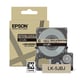 Epson LK-5JBJ matte tape zwart op beige 18 mm (origineel) | EPSC53S672091