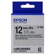 Epson LK-4SBE matte tape zwart op zilver 12mm (origineel) | EPSLK-4SBE