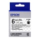 Epson LK-2TBN tape zwart op transparant 6mm (origineel) | EPSLK-2TBN