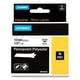 DYMO S0718210 / 18483 IND Rhino tape permanent polyester zwart op wit 12mm (origineel)