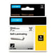 DYMO S0773860 / 1734821 IND Rhino tape zelflaminerend zwart op wit 24mm (origineel)