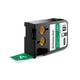 DYMO 1868783 XTL tape vinyl wit op groen 24mm (origineel) | DYM1868783