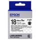 Epson LK-5TBN tape zwart op transparant 18mm (origineel) | EPSLK-5TBN