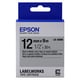 Epson LK-4SBM tape zwart op metallic zilver 12mm (origineel) | EPSLK-4SBM