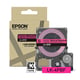 Epson LK-4PBF tape zwart op fluorescerend roze 12 mm (origineel) | EPSLK-4PBF