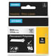 DYMO 1805440 IND Rhino tape permanent polyester zwart op transparant 6mm (origineel)