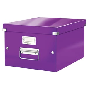 Leitz 6044 WOW opbergdoos / paars metallic / medium