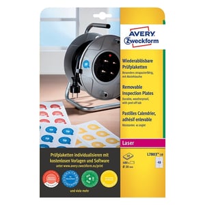 Avery Zweckform keuringszegels / afneembaar / 20 mm / 480 etiketten