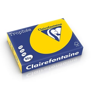 Clairefontaine papier / goudgeel / A4 / 80 gr. / 500 vel