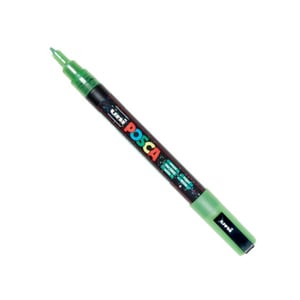 POSCA PC-3ML verfmarker / glitter donkergroen / ronde punt / 0,9 - 1,3 mm