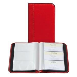 Brepols 385233060700 Palermo visitekaartmap / rood / 144 kaartjes