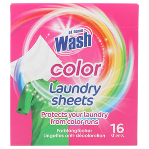 At Home Laundry Sheets / Color / 16 stuks
