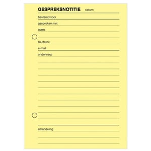 Sigel Expres gespreksnotitie / A6 / 100 vel