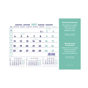 Brepols Muismat Kalender / 23 x 18 cm / 4-talig / 2027