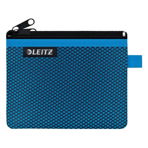 Leitz 40110036 WOW Mesh-etui / nylon / blauw / maat S / 2 vakken