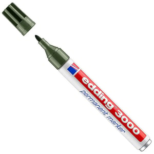 Edding 3000 permanent marker / olijfgroen / ronde punt / 1,5 - 3 mm