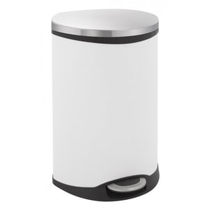 EKO Shell Bin pedaalemmer / wit / 50 liter