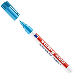 Edding 400 permanent marker / lichtblauw / ronde punt / 1 mm
