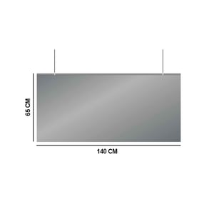 Jalema 7999811 afscheidingsscherm hangend / transparant / flexibel