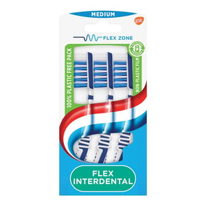 Aquafresh Tandenborstel Flex Interdental / Medium / 2+1 gratis