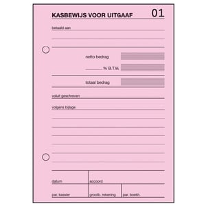 Sigel Expres kasboek voor uitgaaf / A6 / 100 vel