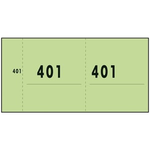 Sigel Expres nummerblok / 1-1000 / groen / 10 blokjes à 100 vel