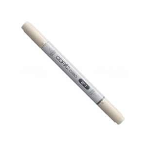 Copic W-1 Ciao marker / Warm Gray / penseel / beitel