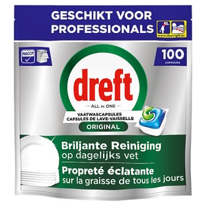 Dreft Professional All-in-One vaatwastabletten / Original / 100 stuks